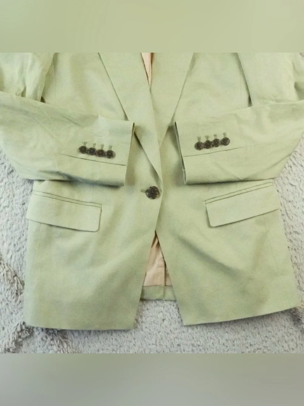 J.Crew Willa Blazer Womens 4 in lightweight Chino Pistachio Green Single Button